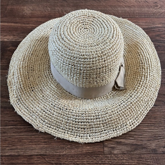 FLORABELLA Marcella Crochet Raffia Hat with Ribbon Trim - Picture 4 of 13